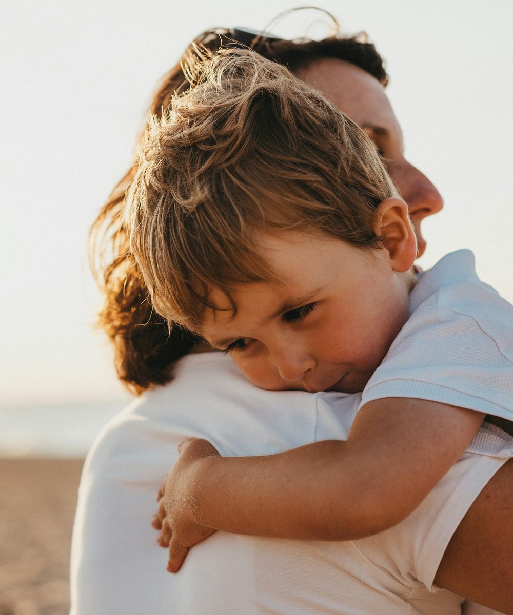 A calm parent and child moment